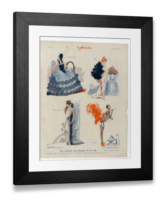 Framed Print : 1920s France Le Sourire Magazine Plate Framed Print : 1920s France Le Sourire Magazine Plate