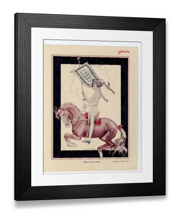 Framed Print : France Le Sourire Magazine Plate Framed Print : France Le Sourire Magazine Plate