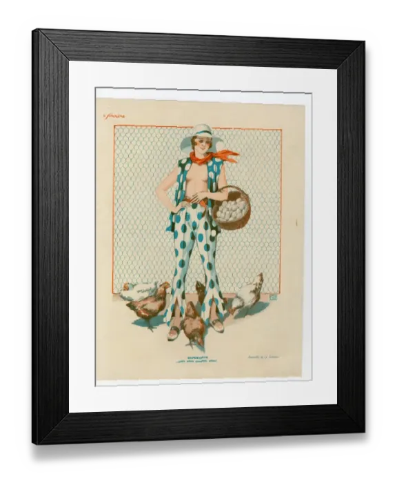 Framed Print : France Le Sourire Magazine Plate Framed Print : France Le Sourire Magazine Plate