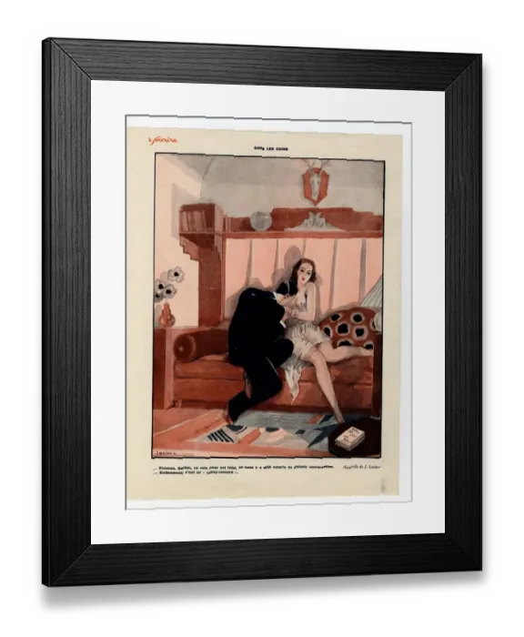 Framed Print : France Le Sourire Magazine Plate