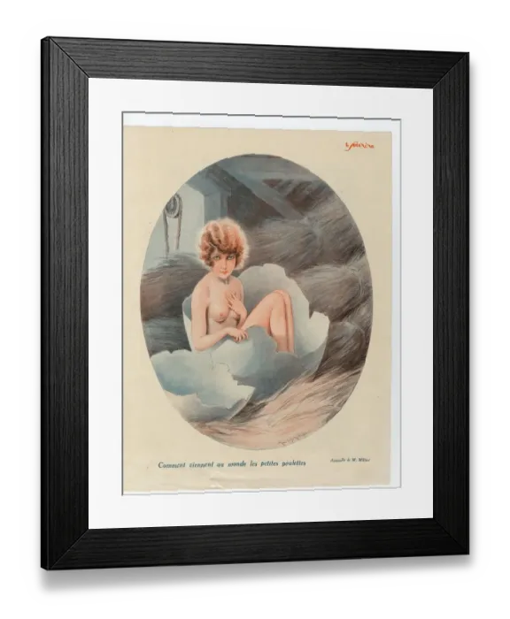Framed Print : France Le Sourire Magazine Plate Framed Print : France Le Sourire Magazine Plate