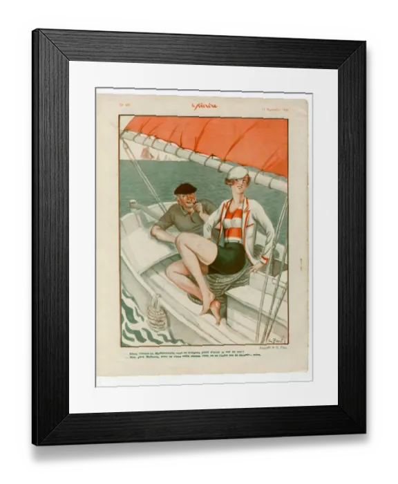 Framed Print : 1930s France Le Sourire Magazine Plate Framed Print : 1930s France Le Sourire Magazine Plate