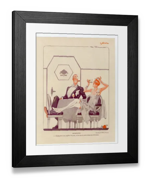 Framed Print : France Le Sourire Magazine Plate