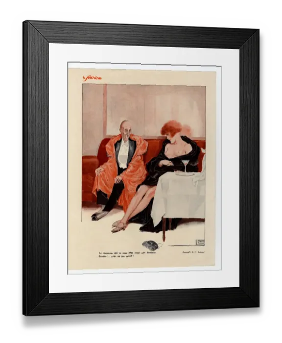 Framed Print : France Le Sourire Magazine Plate