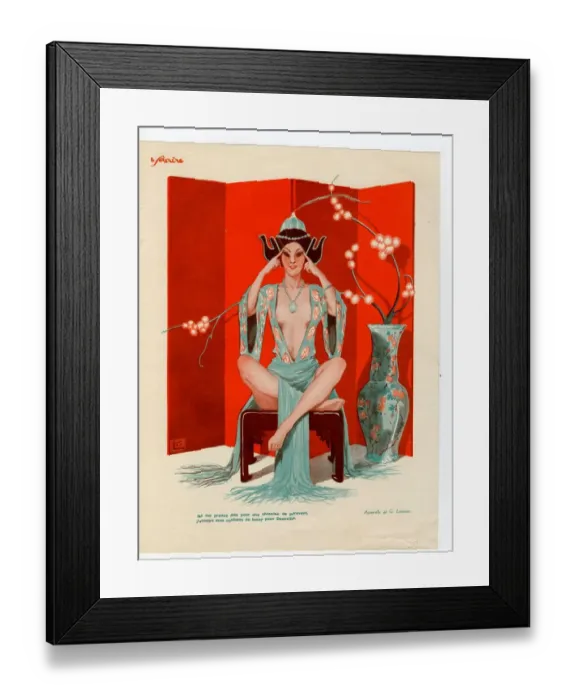 Framed Print : France Le Sourire Magazine Plate Framed Print : France Le Sourire Magazine Plate