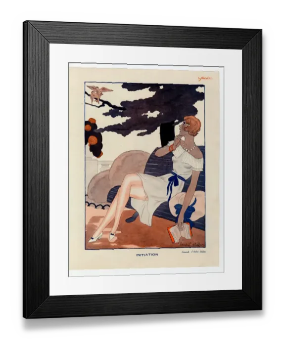 Framed Print : France Le Sourire Magazine Plate Framed Print : France Le Sourire Magazine Plate