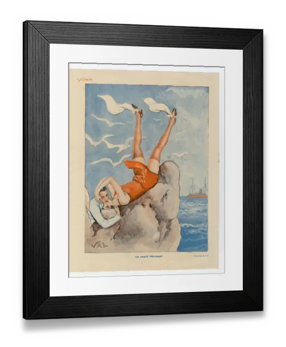 Framed Print : France Le Sourire Magazine Plate Framed Print : France Le Sourire Magazine Plate