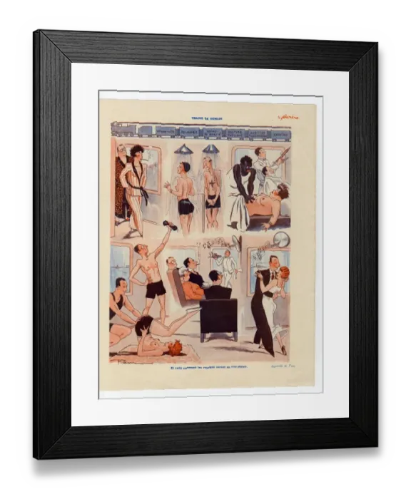 Framed Print : France Le Sourire Magazine Plate Framed Print : France Le Sourire Magazine Plate