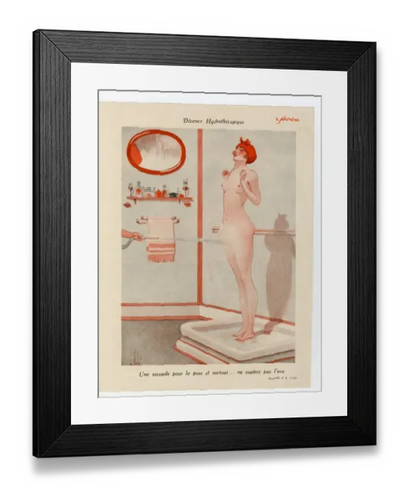 Framed Print : France Le Sourire Magazine Plate Framed Print : France Le Sourire Magazine Plate