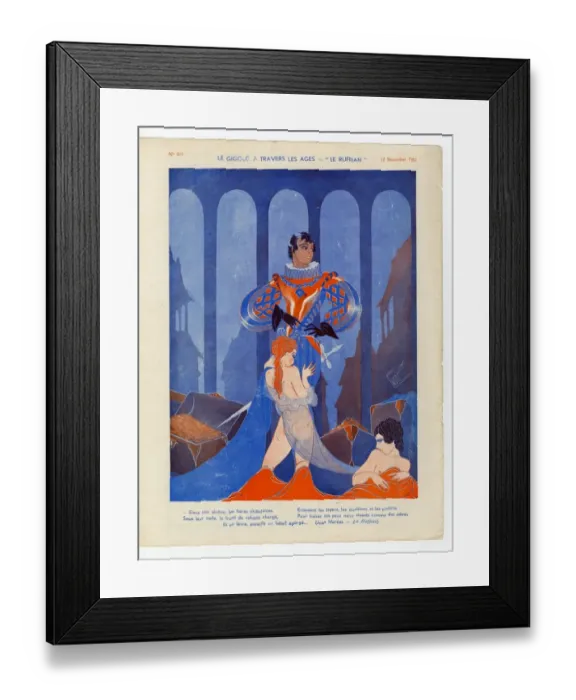 Framed Print : 1930s France Le Sourire Magazine Plate Framed Print : 1930s France Le Sourire Magazine Plate