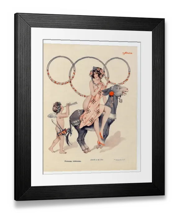 Framed Print : France Le Sourire Magazine Plate