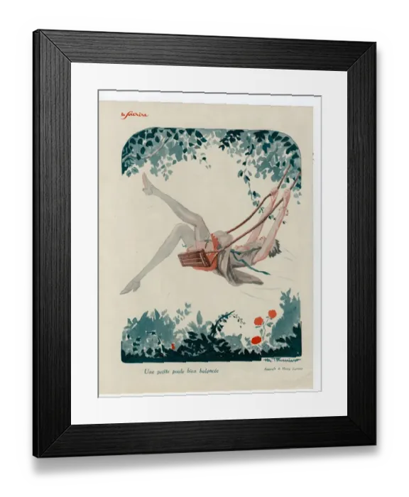 Framed Print : France Le Sourire Magazine Plate Framed Print : France Le Sourire Magazine Plate