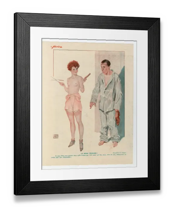 Framed Print : France Le Sourire Magazine Plate