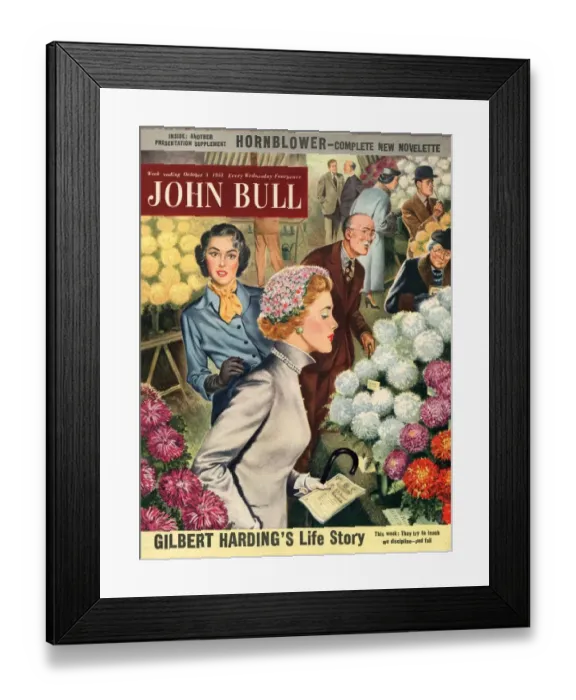 Framed Print : John Bull 1953 1950s UK flowers shopping magazines horticulture Framed Print : John Bull 1953 1950s UK flowers shopping magazines horticulture