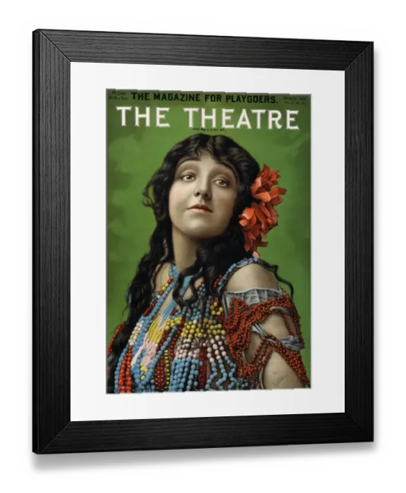 Framed Print : The Theatre 1912 1910s USA magazines portraits Framed Print : The Theatre 1912 1910s USA magazines portraits