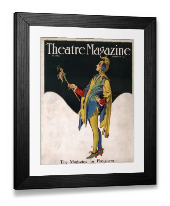 Framed Print : Theatre Magazine 1921 1920s USA clowns jesters magazines Framed Print : Theatre Magazine 1921 1920s USA clowns jesters magazines