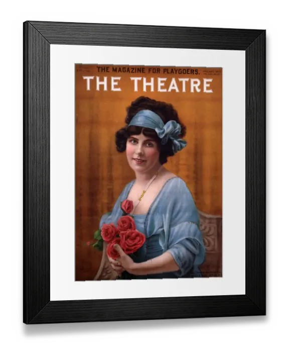 Framed Print : The Theatre 1911 1910s USA magazines portraits Framed Print : The Theatre 1911 1910s USA magazines portraits