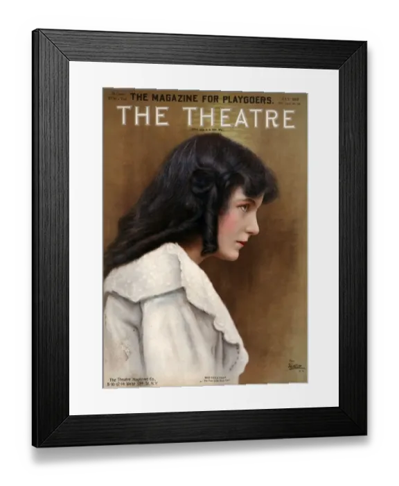 Framed Print : The Theatre 1913 1910s USA magazines portraits Framed Print : The Theatre 1913 1910s USA magazines portraits