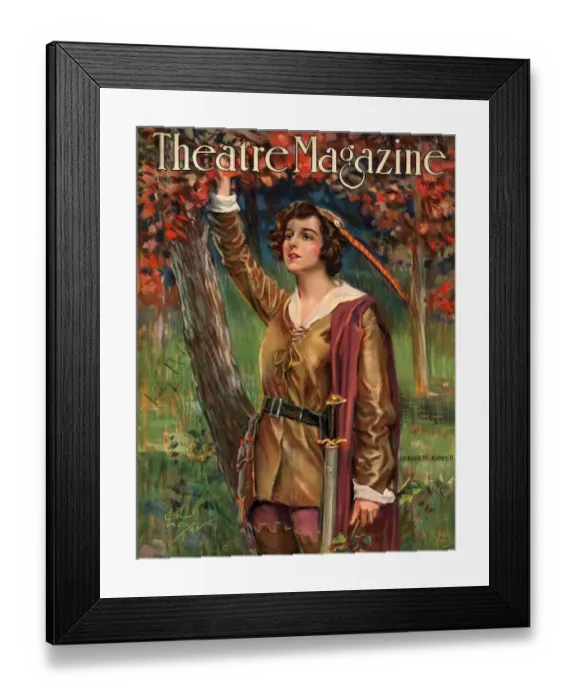 Framed Print : Theatre Magazine 1924 1920s USA robin hood magazines Framed Print : Theatre Magazine 1924 1920s USA robin hood magazines