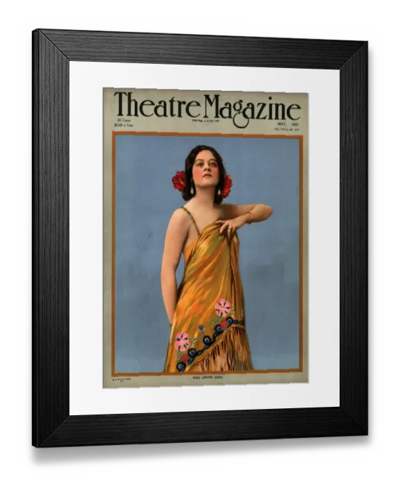 Framed Print : Theatre Magazine 1918 1910s USA magazines portraits Framed Print : Theatre Magazine 1918 1910s USA magazines portraits