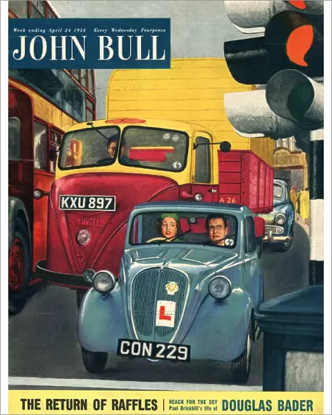 John Bull 1954 1950s UK cars learner drivers learning to drive magazines