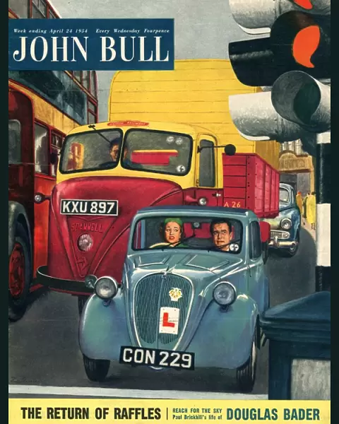 John Bull 1954 1950s UK cars learner drivers learning to drive magazines
