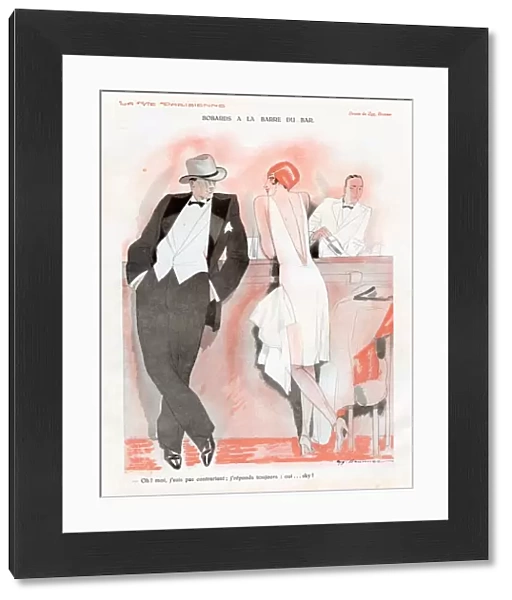 La Vie Parisienne 1929 1920s France cc mens evening-dress eveningwear art deco bars