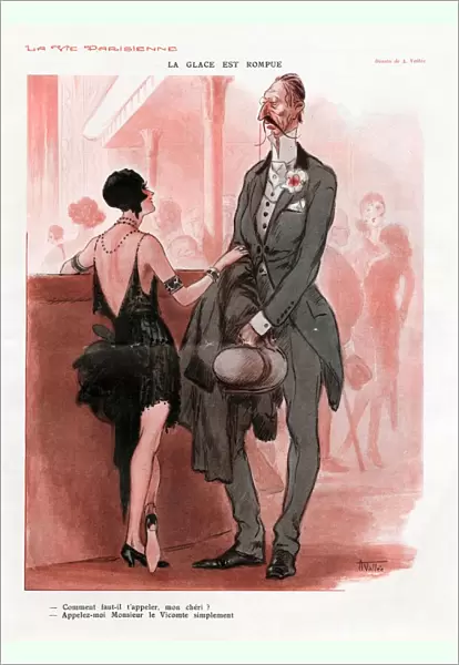 La Vie Parisienne 1929 1920s France cc opposites attract humour bars moustaches gentleman