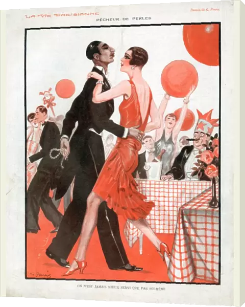La Vie Parisienne 1929 1920s France cc stealing thieves theft balloons Art Deco party