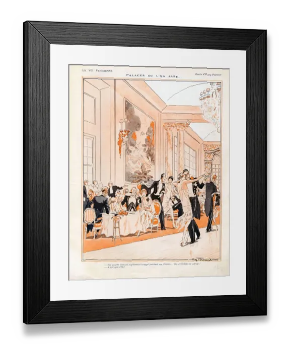 Framed Print : La Vie Parisienne 1926 1920s France cc ballrooms art deco tea ballrooms party Framed Print : La Vie Parisienne 1926 1920s France cc ballrooms art deco tea ballrooms party