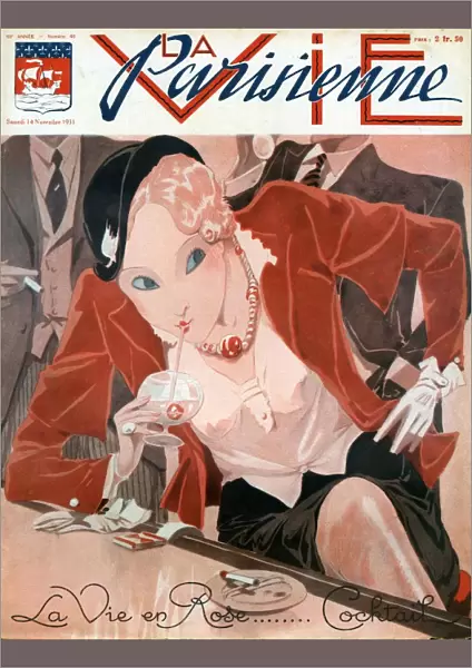 La Vie Parisienne 1931 1930s France cc magazines bars drinking cigarettes cocktails