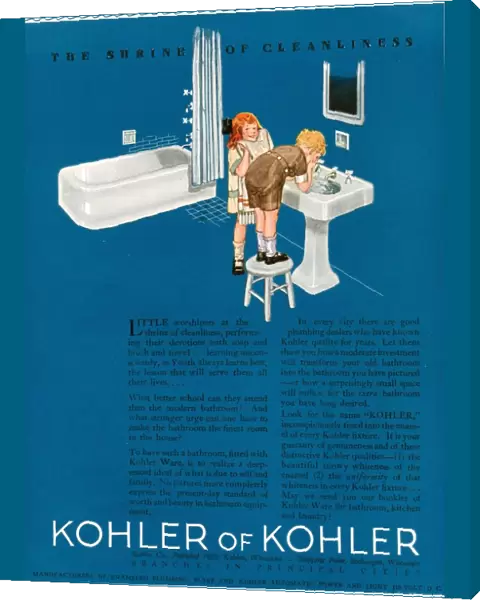 Kohler 1923 1920s USA cc bathrooms interiors washing