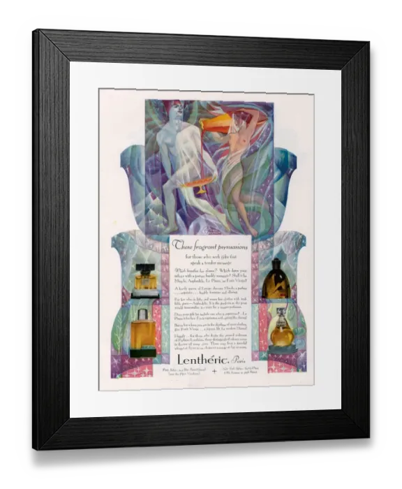 Framed Print : Lentheric 1926 1920s USA cc womens art deco Framed Print : Lentheric 1926 1920s USA cc womens art deco