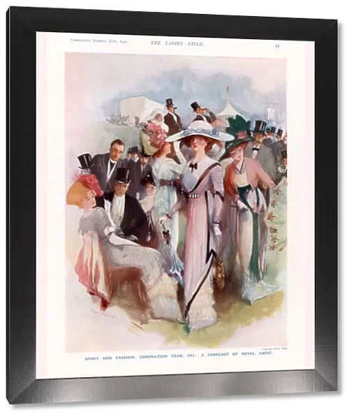 The Lady 1911 1910s UK cc royal ascot horses racing womens spectators the races