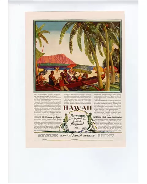 Hawaii 1928 1920s USA cc holidays tourism