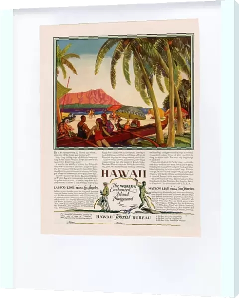 Hawaii 1928 1920s USA cc holidays tourism