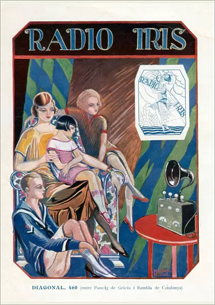 Radio Iris 1924 1920s France cc radios listening