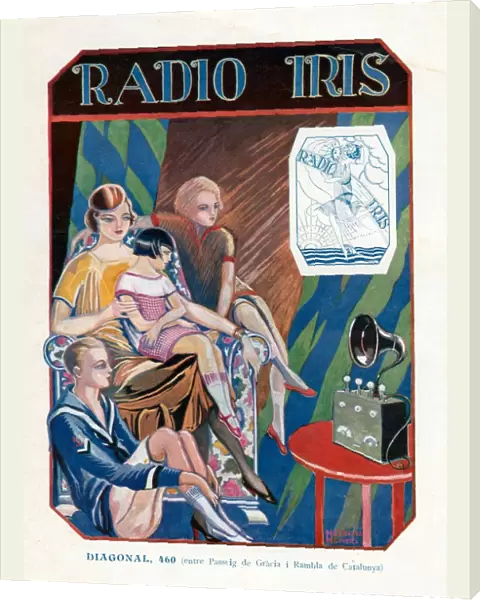 Radio Iris 1924 1920s France cc radios listening