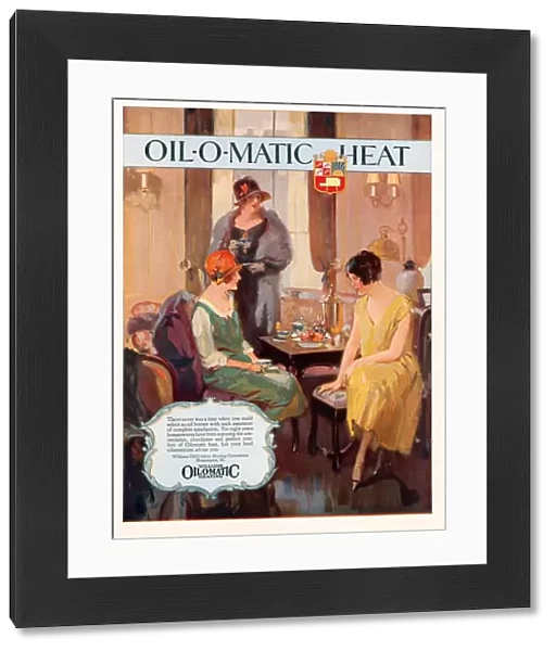 Williams Oil-O-Matic Heating 1928 1920s UK cc oil heaters heating afternoon tea