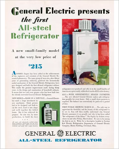 General Electric 1929 1920s refridgerators refrigerators fridges appliances steel