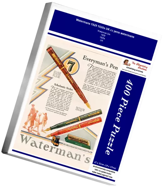 Watermans 1929 1920s UK cc pens watermans