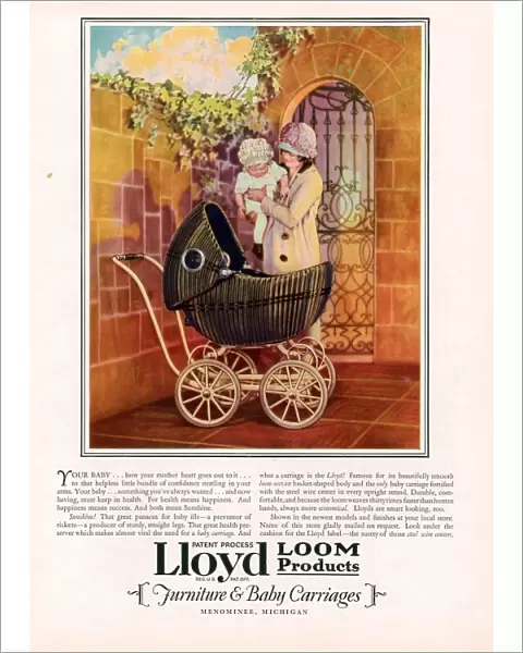 Lloyd Loom 1927 1920s USA cc prams baby babies