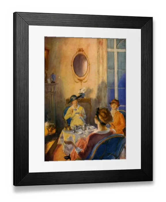 Framed Print : British Gas association 1920s USA CC drinking tea afternoon Framed Print : British Gas association 1920s USA CC drinking tea afternoon