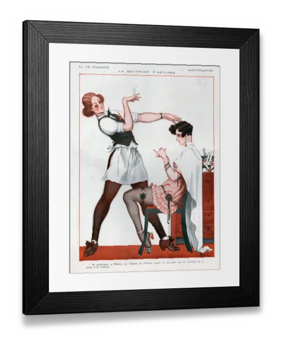 Framed Print : La Vie Parisienne 1925 1920s France cc hairdressers haircuts salons barbers glamour Framed Print : La Vie Parisienne 1925 1920s France cc hairdressers haircuts salons barbers glamour