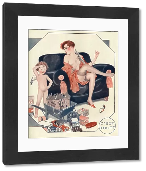 La Vie Parisienne 1927 1920s France cc cherubs erotica relaxing stockings glamour