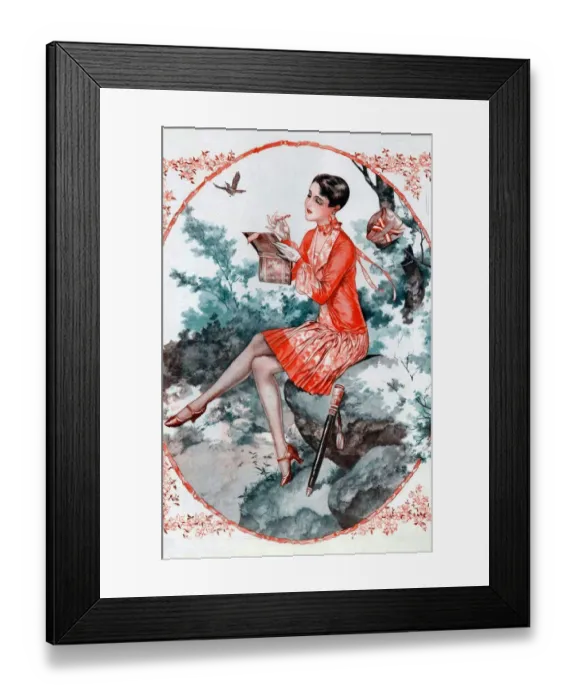 Framed Print : La Vie Parisienne 1927 1920s France cc applying makeup make-up lipsticks Framed Print : La Vie Parisienne 1927 1920s France cc applying makeup make-up lipsticks