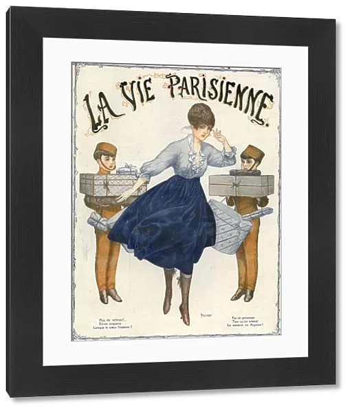 La Vie Parisienne 1916 1910s France cc shopping womens magazines page boys