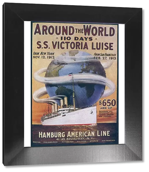 Hamburg American Line 1912 1910s USA boats cruises around the world ships liners