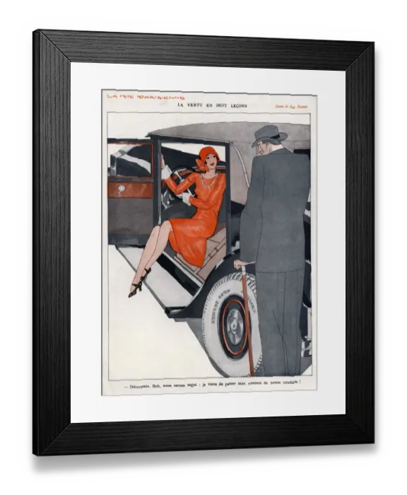 Framed Print : La Vie Parisienne 1920s France CC cars Framed Print : La Vie Parisienne 1920s France CC cars