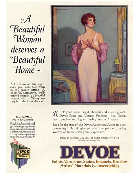 Devoe varnish 1920s USA CC portraits night dresses